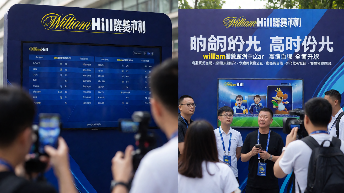WilliamHill威廉希尔APP界面展示，实时比分和赛事数据清晰呈现